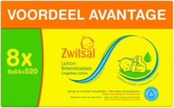 Zwitsal Lotion billendoekjes 8-pak (8 x 65)