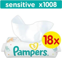 Pampers Sensitive Babydoekjes 18-pak (18x56)