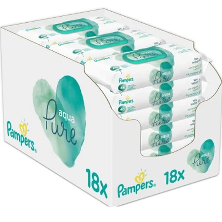 Pampers Aqua Pure 18-pak (18x48) Pampers Aqua Pure 18-pak (18x48)