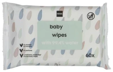 HEMA Babydoekjes Mild 3-pak (3 x 60)
