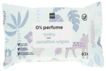 HEMA Babydoekjes Sensitive 6-pak (6 x 63)