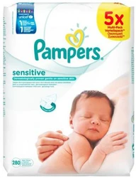 Pampers Sensitive Babydoekjes 5-pak (5x56)