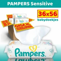 Pampers Sensitive Babydoekjes 36-pak (36x56)