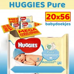 Huggies Pure Babydoekjes 20-pak (20x56)