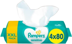 Pampers Sensitive Babydoekjes 4-pak (4x80)