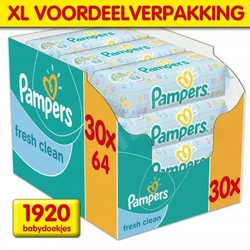 Pampers Fresh Clean Babydoekjes 30-pak (30x64)