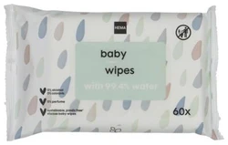 HEMA Babydoekjes Mild 1-pak (1 x 60)