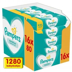 Pampers Sensitive Babydoekjes 16-pak (16x80)