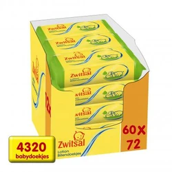 Zwitsal Lotion Billendoekjes 60-pak (60x72)