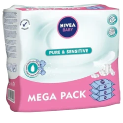 Nivea pure en sensitive billendoekjes 12 pak