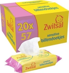 Zwitsal Sensitive billendoekjes 20-pak (20 x 57)