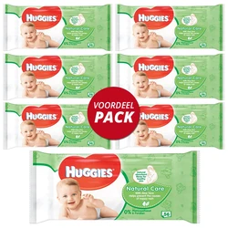 Huggies Natural Care Babydoekjes 7-pak (7x56)