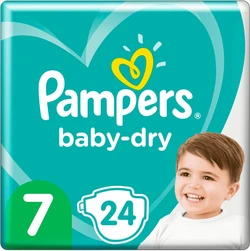 Pampers Baby-Dry maat 7 24 luiers Pampers Baby-Dry maat 7 24 luiers