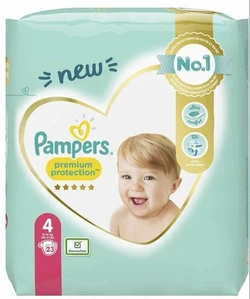 Pampers Premium Protection Maat 4 - 9-14kg - 23 stuks Luiers