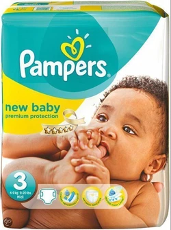 Pampers New Baby maat 3 - 148 stuks Pampers New Baby luiers - Maat 3 - 148 stuks