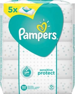 Pampers Sensitive Protect Billendoekjes - 260 Stuks (5x52) - Babydoekjes - Voordeelverpakking