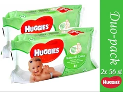 Huggies Natural Care Babydoekjes 112 doekjes Duo pack-Huggies Babydoekjes Natural 56 Stuks (5029053550152)