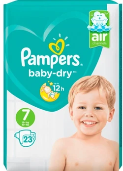 PPampers Baby-Dry maat 7 - 23 luiersmpers Pampers Baby-Dry maat 7 - 23 luiers