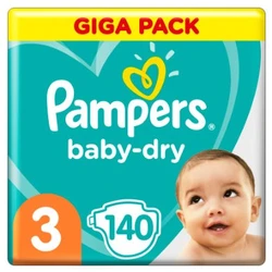 Pampers Baby-Dry maat 3 - 140 luiers