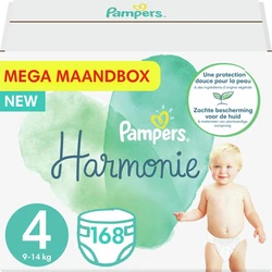 Pampers Harmonie maat 4 168 luiers
