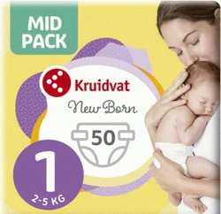 Kruidvat - newborn - - Standaard pak - Maat 1 - 50 stuks
