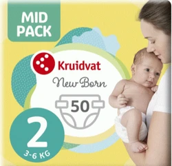 Kruidvat - newborn - - Standaard pak - Maat 2 - 50 stuks