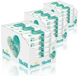 Pampers Babydoekjes Aqua Pure 54-pak 2598 doekjes Pampers Babydoekjes Aqua Pure 54-pak 2598 doekjes