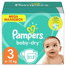 Pampers Baby-Dry maat 3 312 luiers