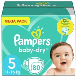 Pampers Baby-Dry maat 5 80 luiers Pampers baby dry - maxi pack - 5