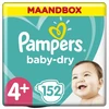 Pampers Baby-Dry maandbox 4+ 152 stuks Pampers - Baby-Dry - Maandbox - Maat 4+