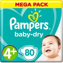 Pampers Baby-Dry maat 4+ 80 luiers Pampers - Baby-Dry - Megapak - Maat 4+