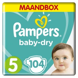 Pampers - Baby-Dry - maandbox - Maat 5 Pampers - Baby-Dry - maandbox - Maat 5