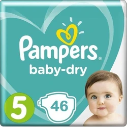 Pampers - Baby-Dry - Reuzenpak - Maat 5 Pampers - Baby-Dry - Reuzenpak - Maat 5