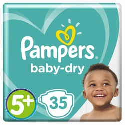 Pampers - Baby-Dry - Voordeelpak - Maat 5+ Pampers - Baby-Dry - Voordeelpak - Maat 5+