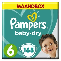 Pampers - Baby-Dry - Maandbox+ - Maat 6 Pampers - Baby-Dry - Maandbox+ - Maat 6
