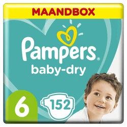 Pampers - Baby-Dry - Maandbox+ - Maat 6 Pampers - Baby-Dry - Maandbox+ - Maat 6