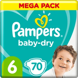 Pampers - Baby-Dry - Mega+ pak - 6 Pampers - Baby-Dry - Mega+ pak - 6