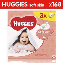 Huggies Soft Skin Babydoekjes 3-pak (3x56)