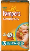 Pampers Simply Dry maat 3 - 45stuks