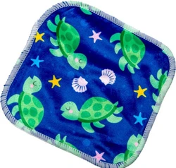 Cheeky Wipes bamboe minky doekjes – 25 stuks - turtle
