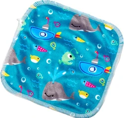 Cheeky Wipes bamboe minky doekjes – 25 stuks - whales