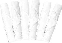 Kushies - Billendoekjes - Wasbare Billendoekjes - Washandjes - 6 pack - Wit - Enkellaags