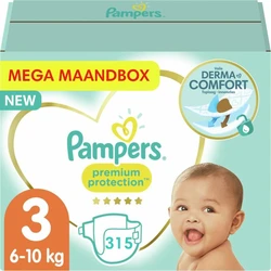 Pampers - Premium Protection - Maat 3 - Mega Maandbox - 315 luiers