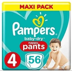 Pampers Baby Dry Pants Maat 4 - 56 Luierbroekjes