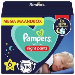 Pampers - Baby Dry Night Pants - Maat 6 - Mega Maandbox - 186 Luierbroekjes