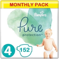 Pampers Pure Protection Luiers Maat 4 - 152 Luiers Maandbox Pampers Pure Protection Luiers Maat 4 - 152 Luiers Maandbox