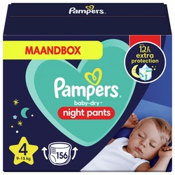 Pampers - Baby Dry Night Pants - Maat 4 - Mega Pack - 78 Luierbroekjes Pampers - Baby Dry Night Pants - Maat 4 - Mega Pack - 78 Luierbroekjes