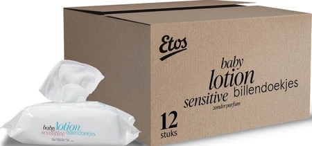 Etos Baby Lotion Sensitive Billendoekjes - 960 stuks (12 x 80 stuks)