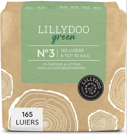 LILLYDOO green luiers - Maat 3 (6-10 kg) - 165 Stuks - Maandbox