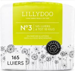 LILLYDOO luiers - Maat 3 (6-10 kg) - 165 Stuks - Maandbox